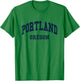 Portland - Oregon - Throwback Design - Classic T-Shirt - T-Shirt | Irish Green
