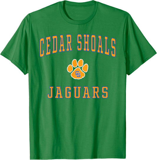 Cedar Shoals High School Jaguars T-Shirt - T-Shirt | Irish Green