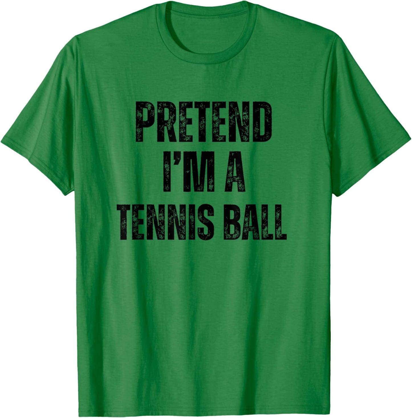 Pretend I'm A Tennis Ball Funny Halloween Easy Costume T-Shirt - T-Shirt | Irish Green