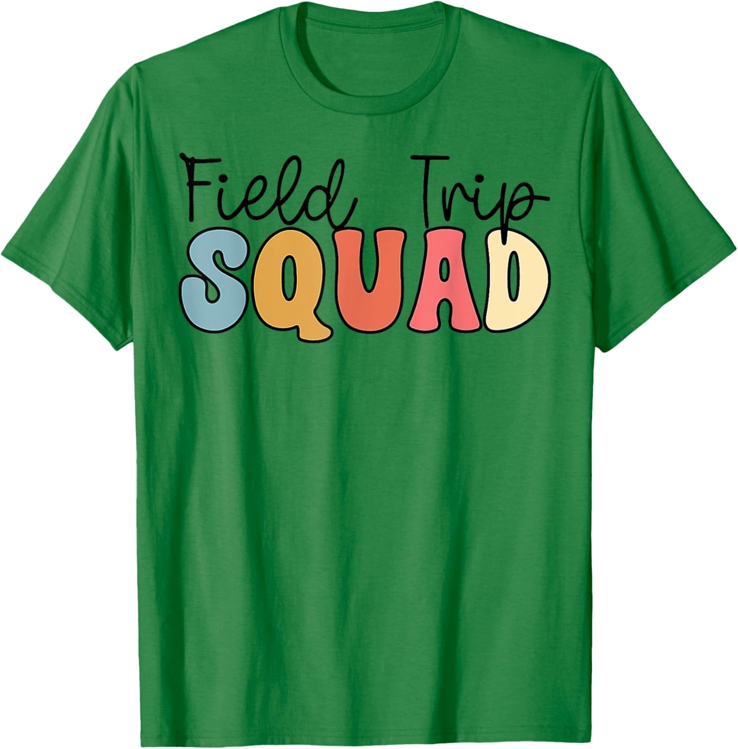 Field Trip squad leopard field day games kids kindergarten T-Shirt - T-Shirt | Irish Green