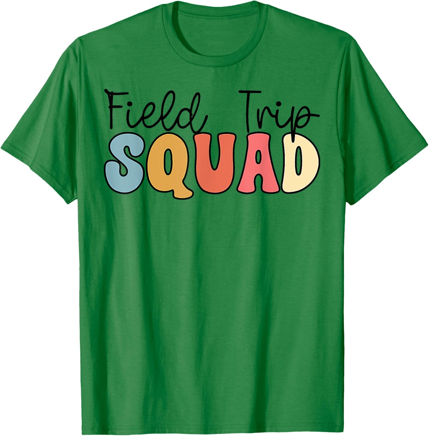 Field Trip squad leopard field day games kids kindergarten T-Shirt - T-Shirt | Irish Green