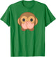 Speak No Evil Monkey Speak No Evil T-Shirt - T-Shirt | Irish Green