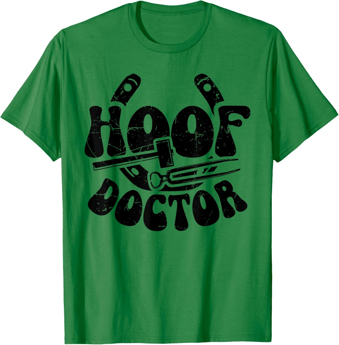 Hoof Doctor Farrier Horseshoe Forging Funny T-Shirt - T-Shirt | Irish Green