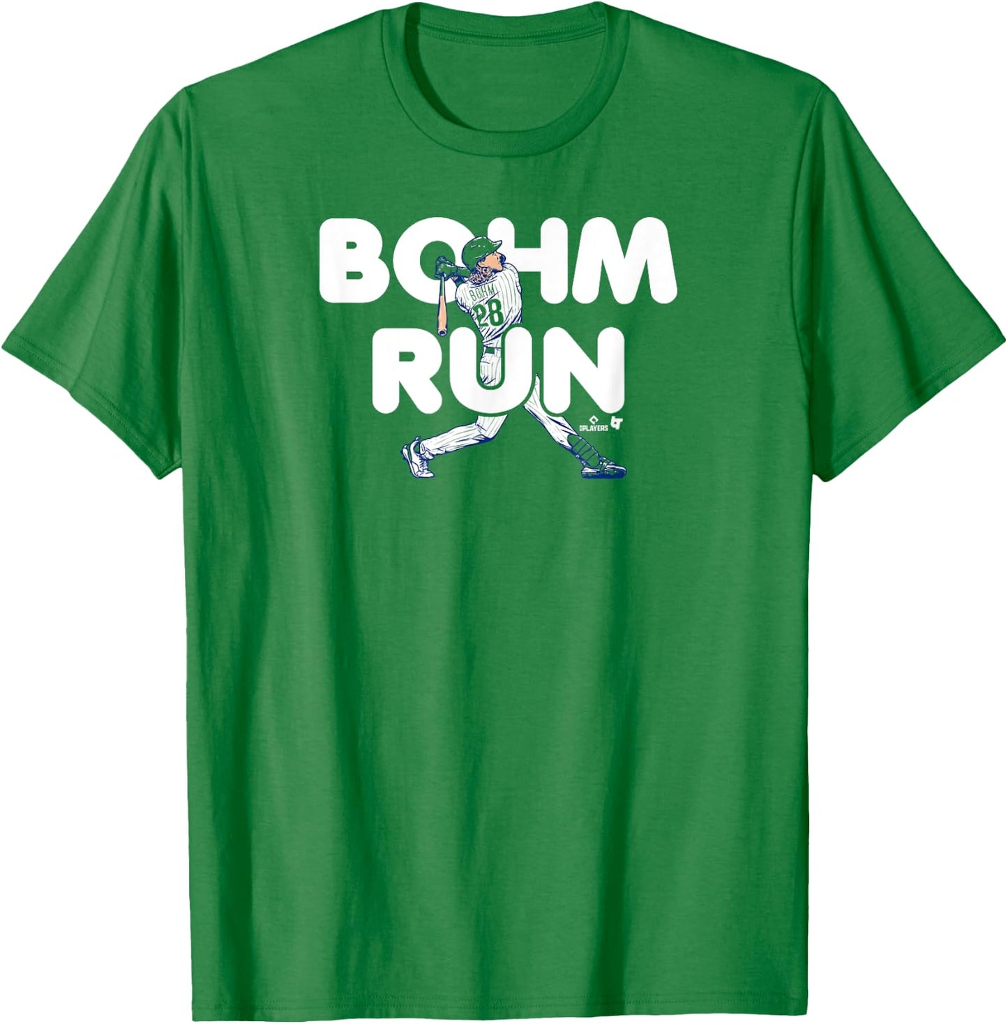 Alec Bohm - Bohm Run - Philadelphia Baseball T-Shirt - T-Shirt | Irish Green