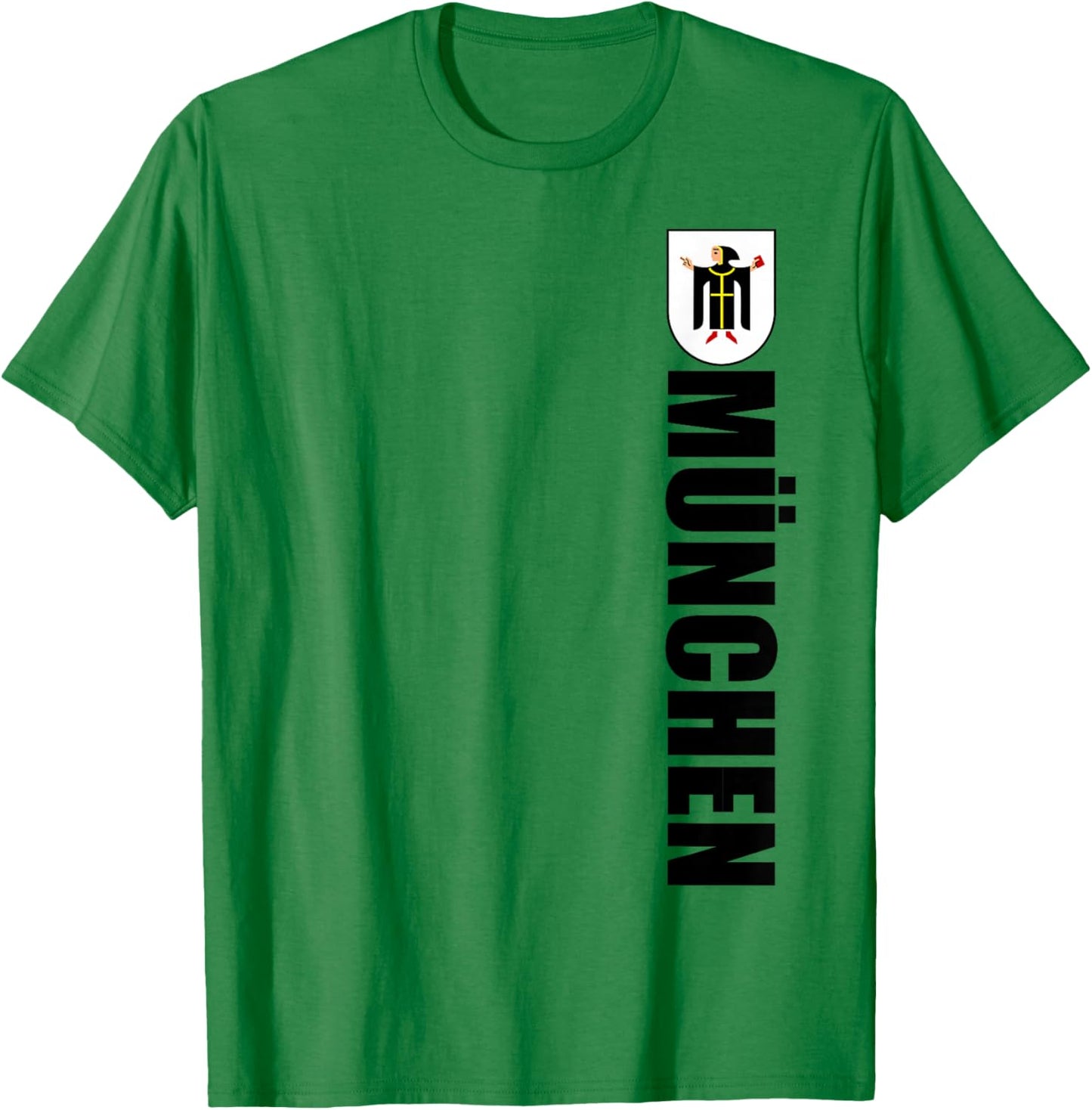 Coat Of Arms Of Munchen German Souvenir Retro Munich Bavaria T-Shirt - T-Shirt | Irish Green