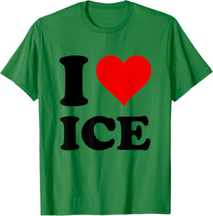 I Love Ice T-Shirt - T-Shirt | Irish Green