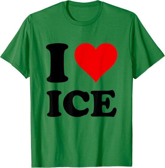 I Love Ice T-Shirt - T-Shirt | Irish Green