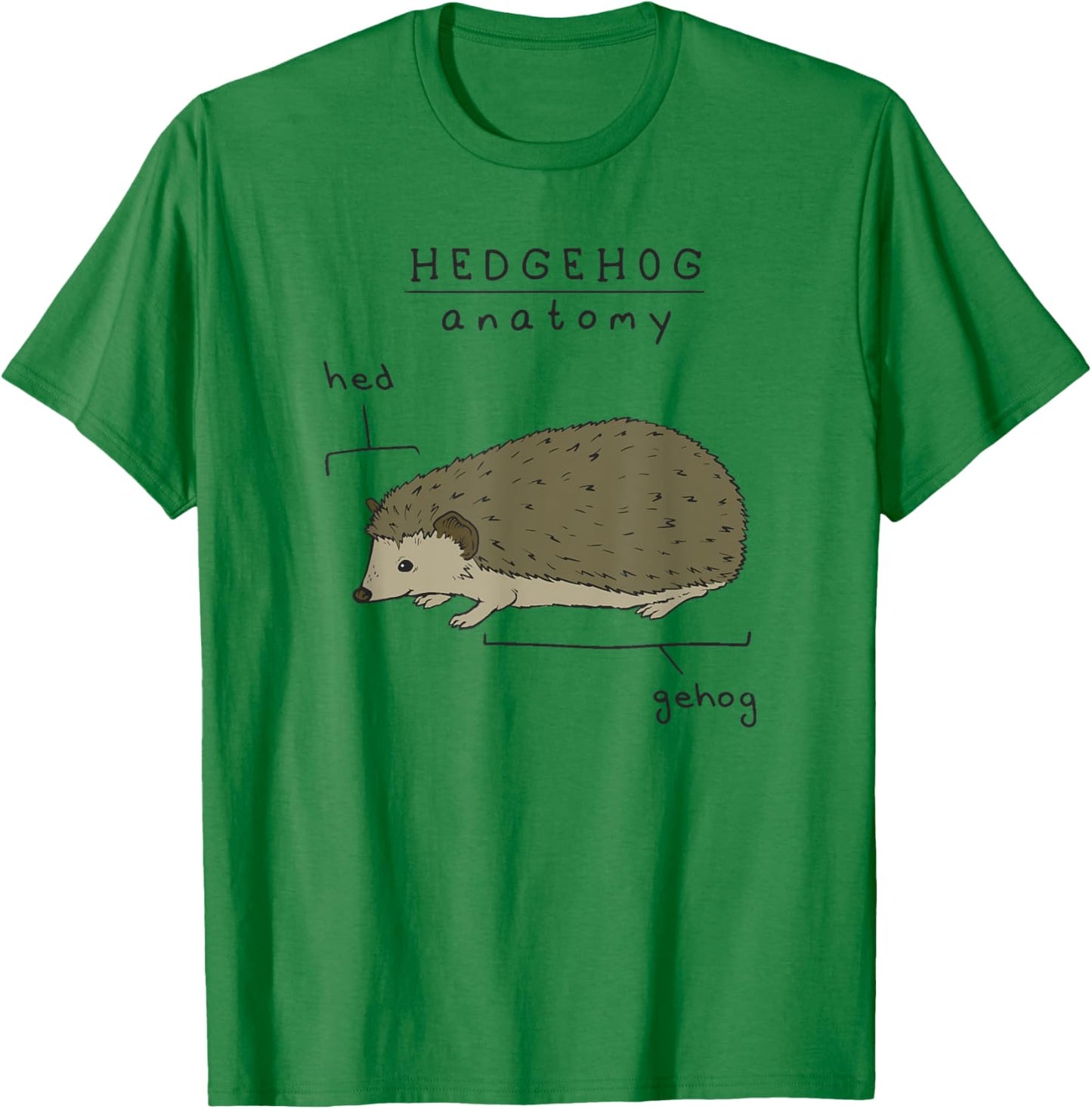 Hedgehog cute Hedgehogs T-Shirt - T-Shirt | Irish Green