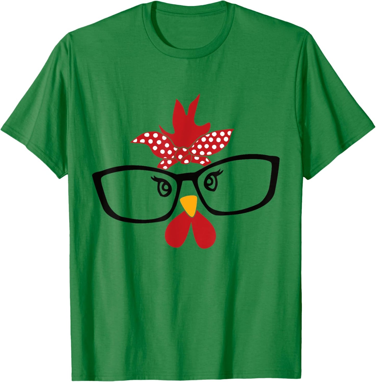Chicken Costume Halloween Chicken Face Rooster Funny T-Shirt - T-Shirt | Irish Green