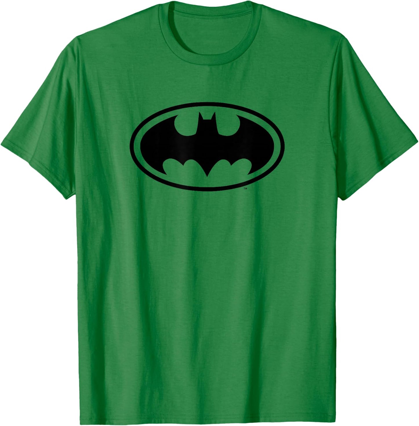DC Comics Batman Classic Large Black Logo T-Shirt - T-Shirt | Irish Green