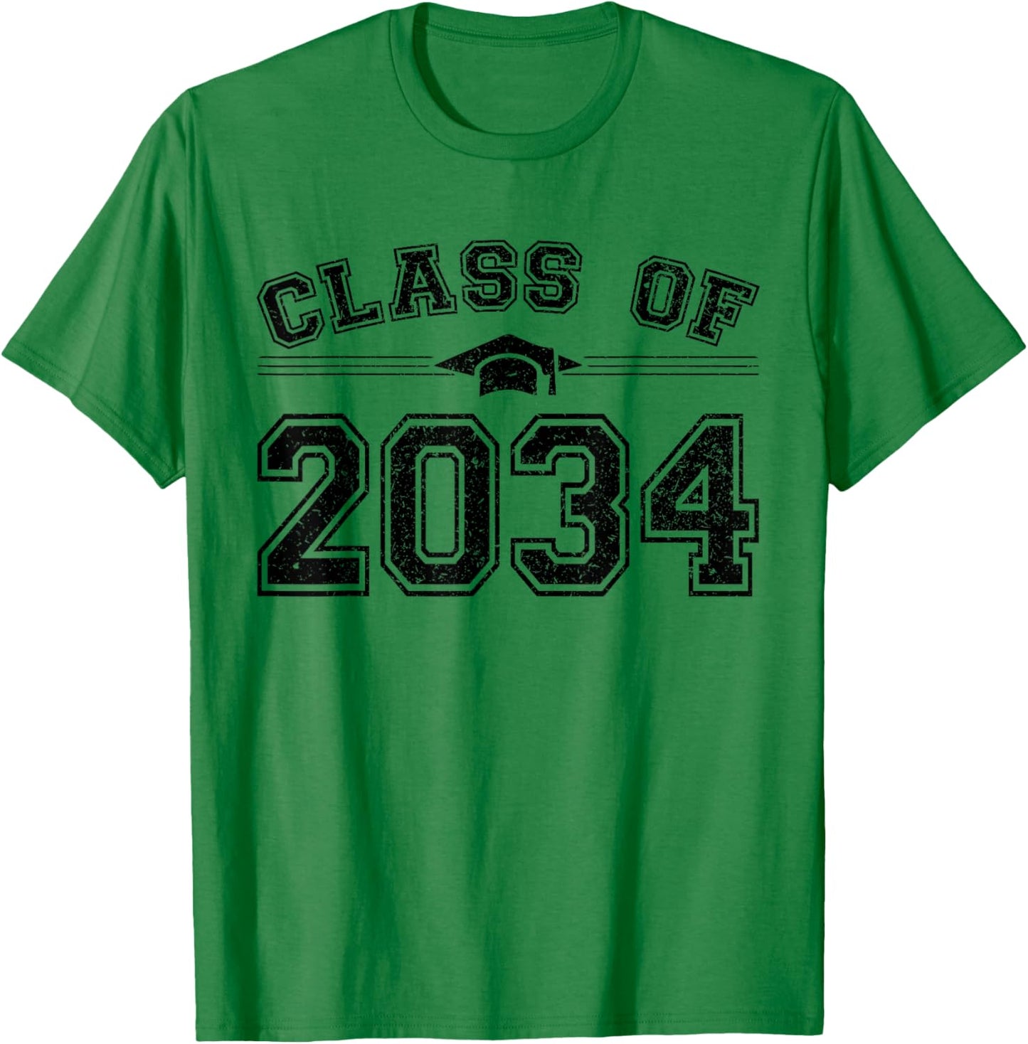 Class of 2034 Grow With Me Graduation First Day of School T-Shirt - T-Shirt | Irish Green