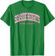 Seaside Heights New Jersey Retro Preppy Throwback T-Shirt - T-Shirt | Irish Green