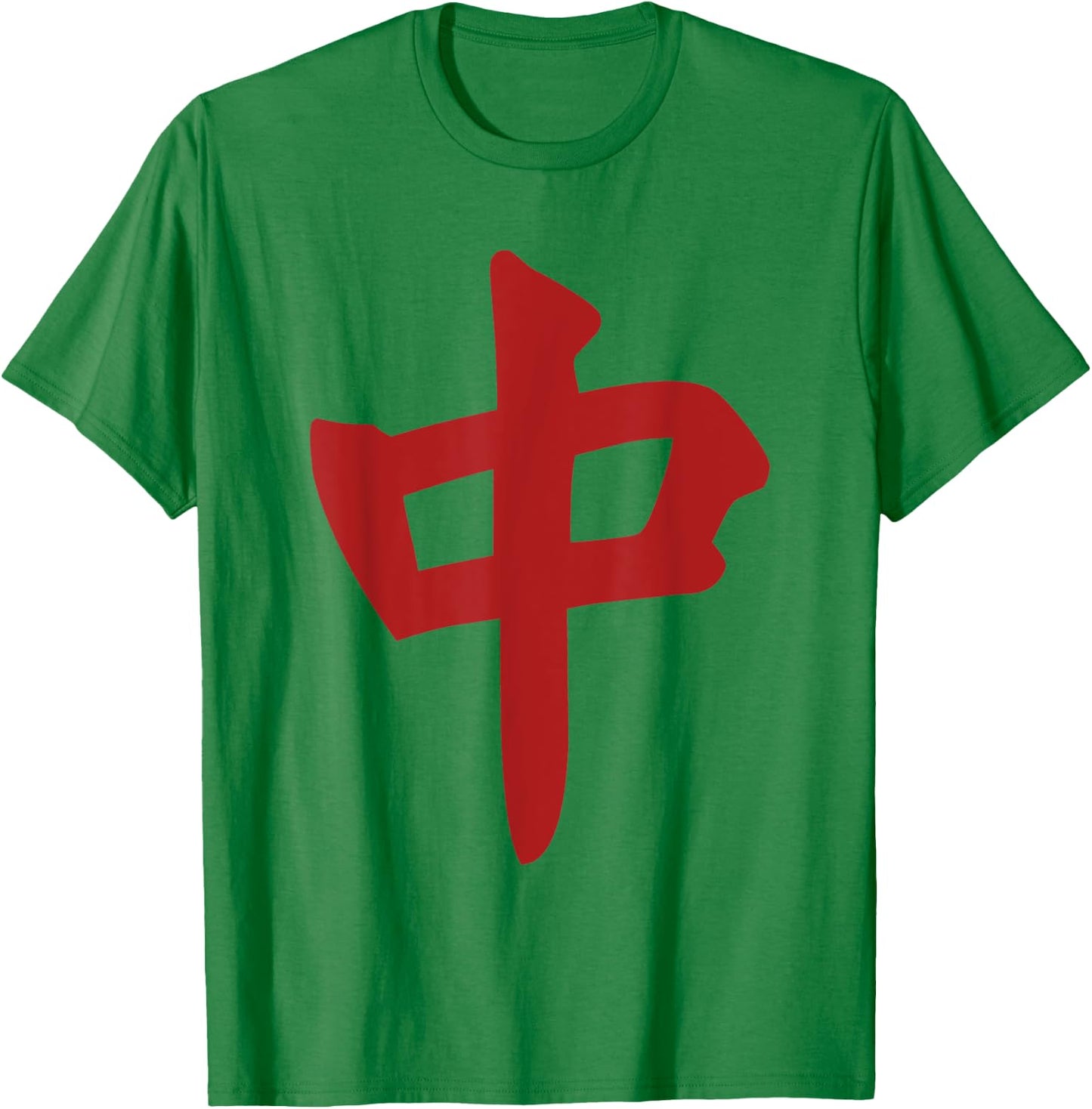 Chinese Mahjong Mah Jong Game Honor Dragon Tiles Zhong T-Shirt - T-Shirt | Irish Green