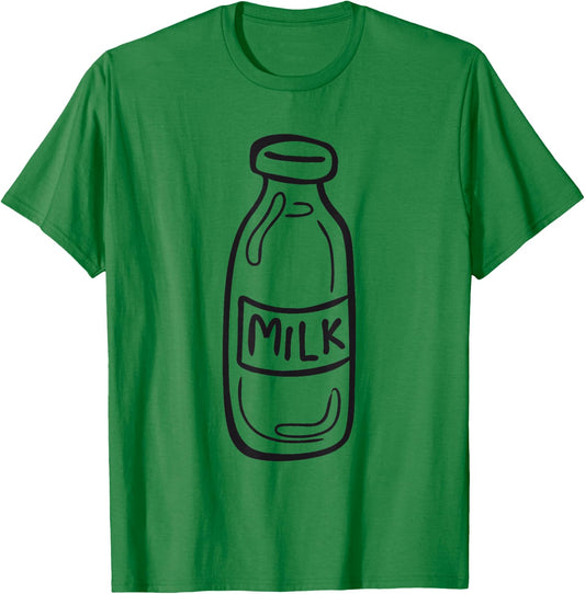 Milk Bottle with Milk Costume T-Shirt - T-Shirt | Irish Green