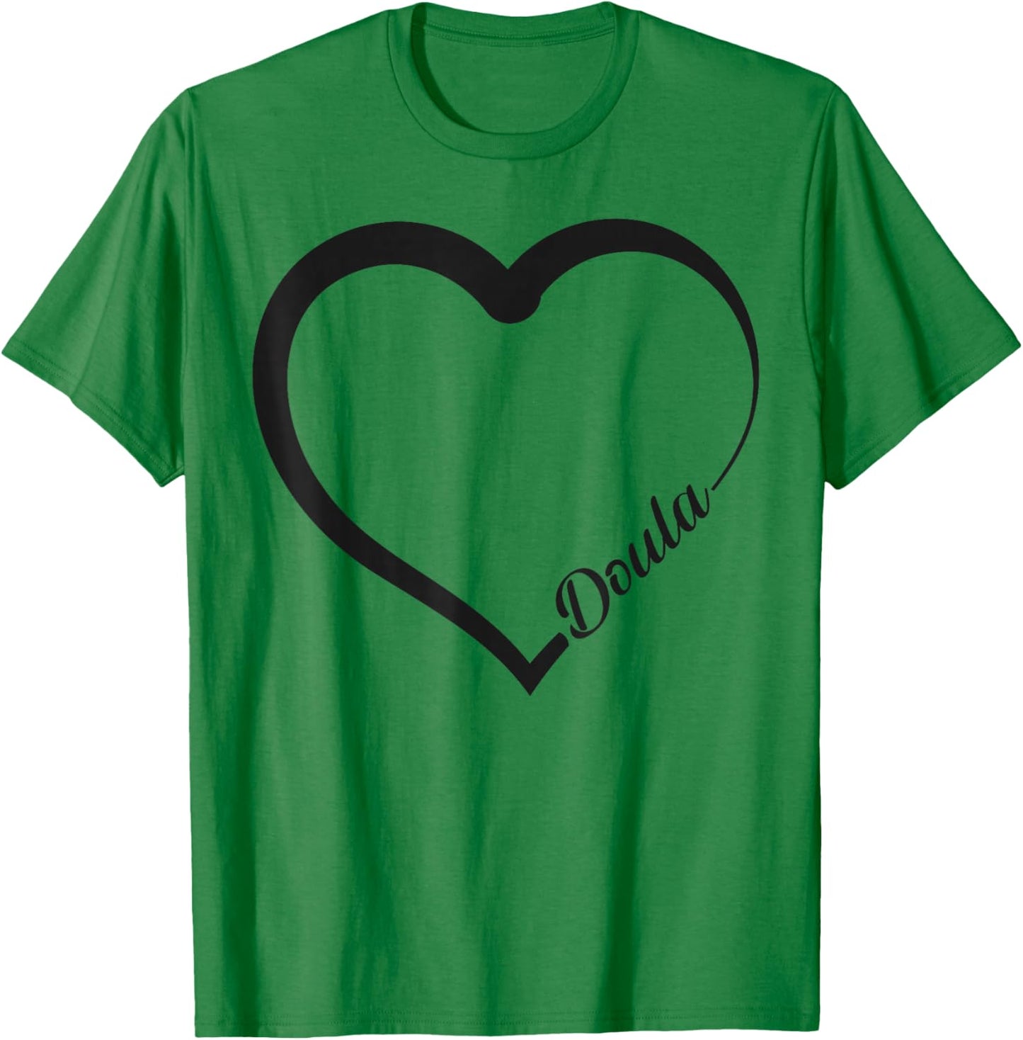 Doula Birth Worker Heart Doula T-Shirt - T-Shirt | Irish Green