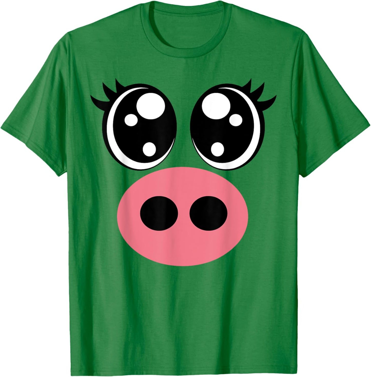 Funny Pig Face Halloween Costume T-Shirt - T-Shirt | Irish Green