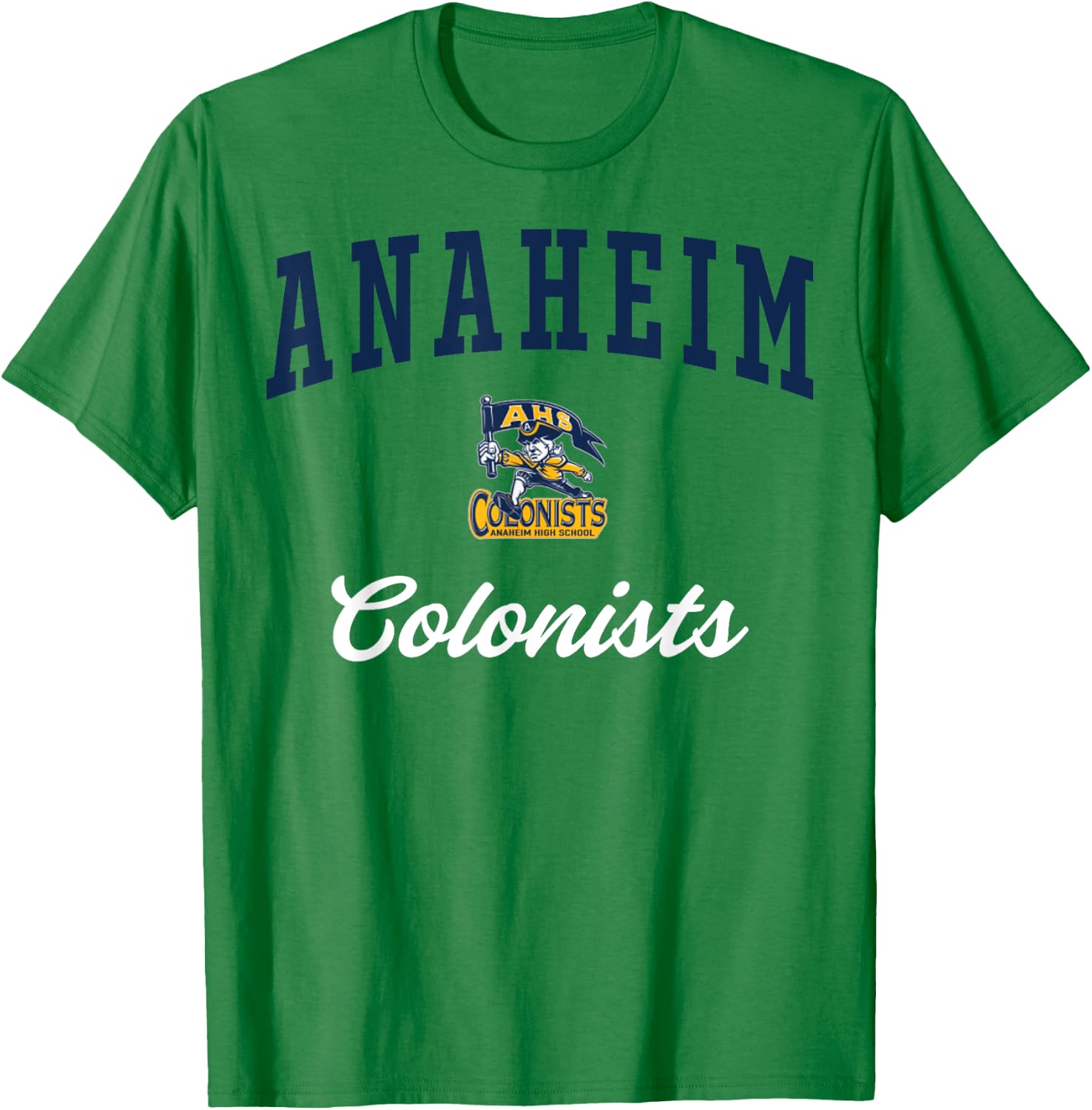 Anaheim High School Colonists C3 T-Shirt - T-Shirt | Irish Green