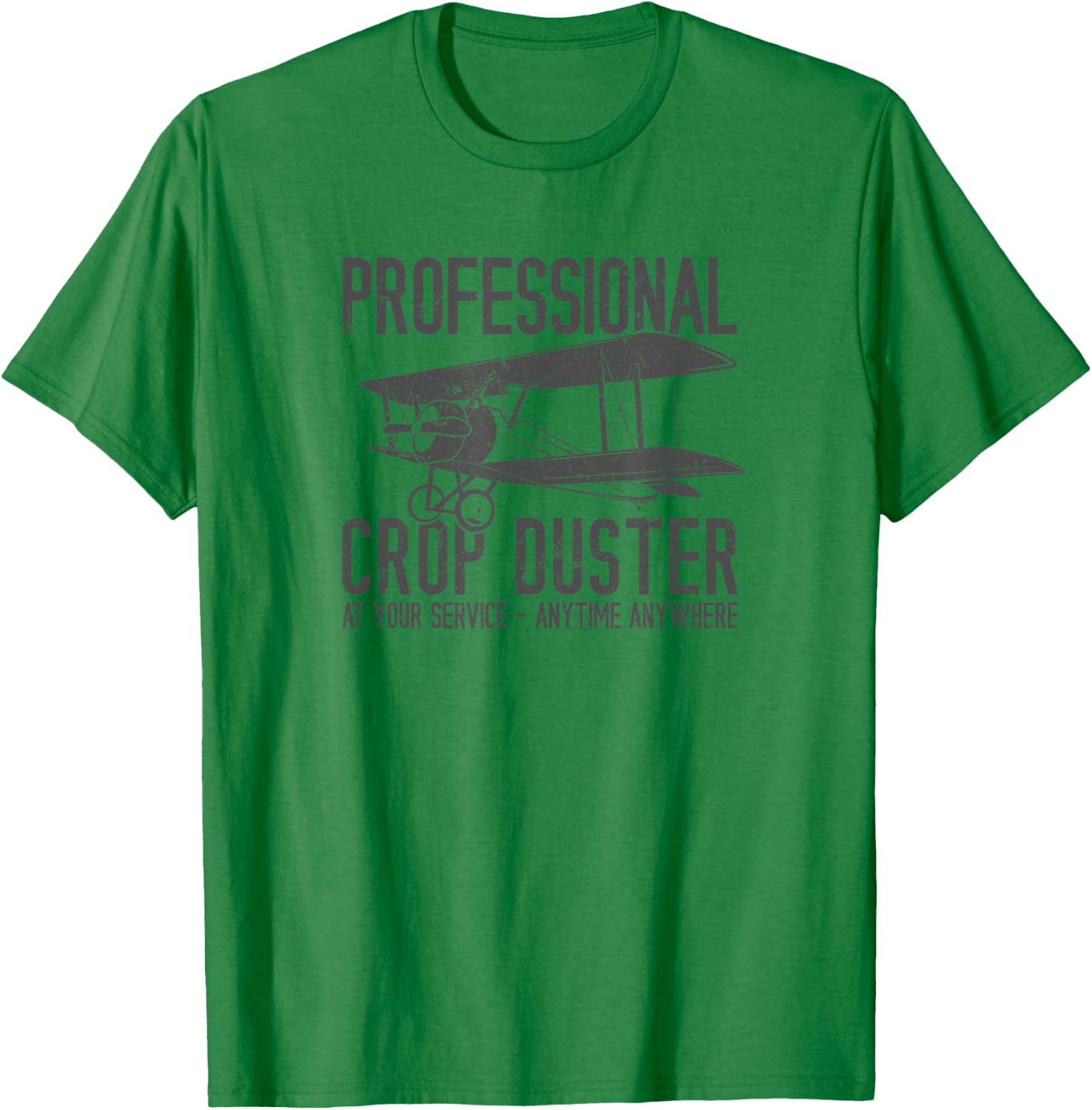 Funny Professional Crop Duster Fart Joke Gift T-Shirt - T-Shirt | Irish Green