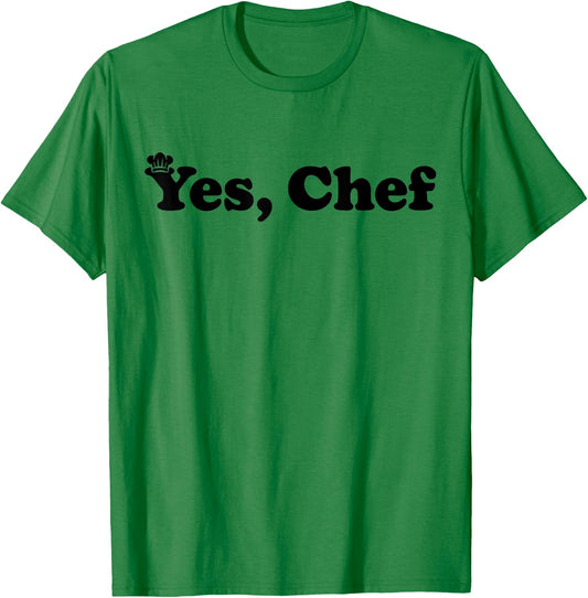 Yes Chef Funny Saying Cook Cooking Gifts Chefs T-Shirt - T-Shirt | Irish Green