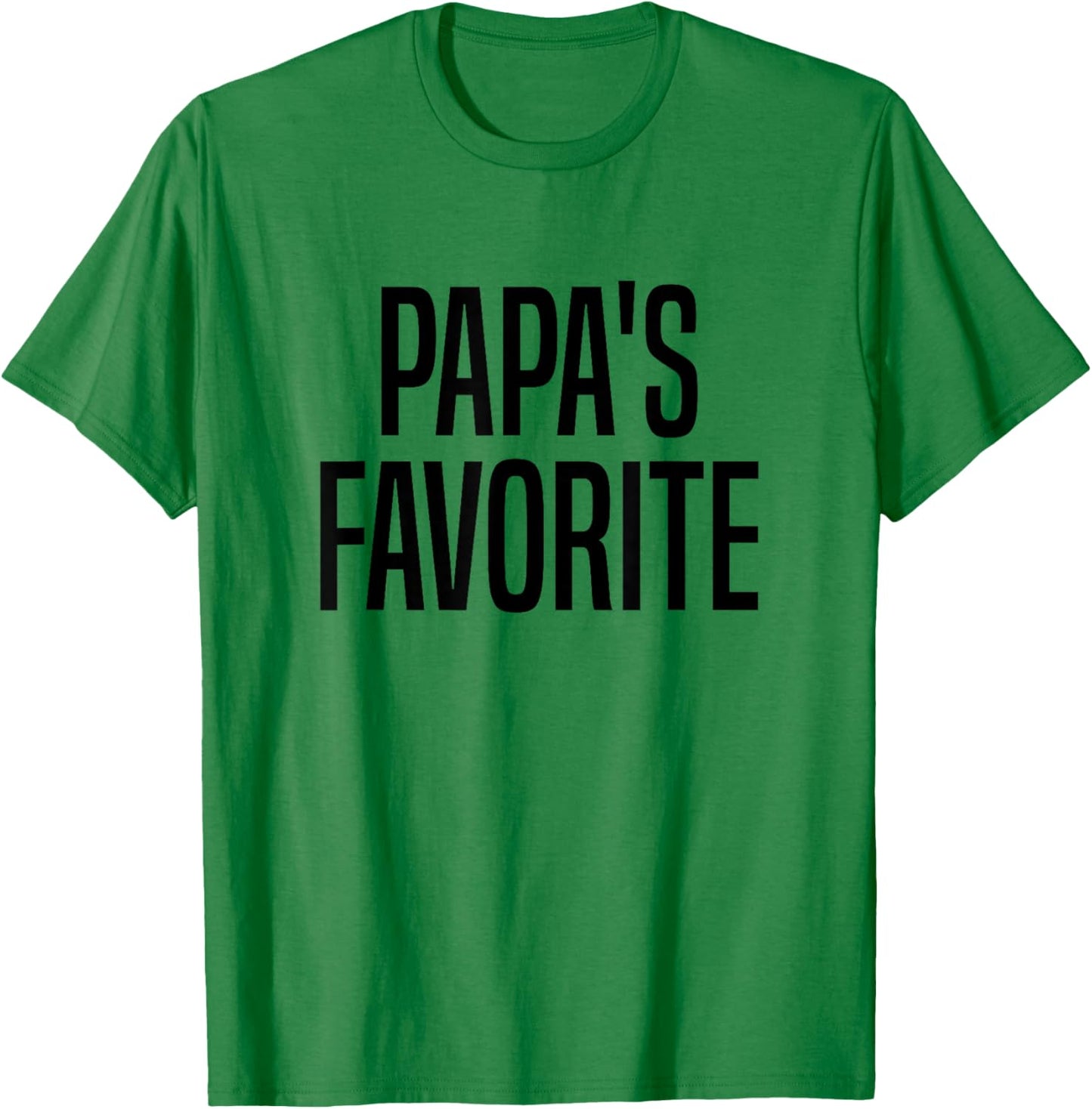 Papa's Favorite Grandchild T-Shirt - T-Shirt | Irish Green