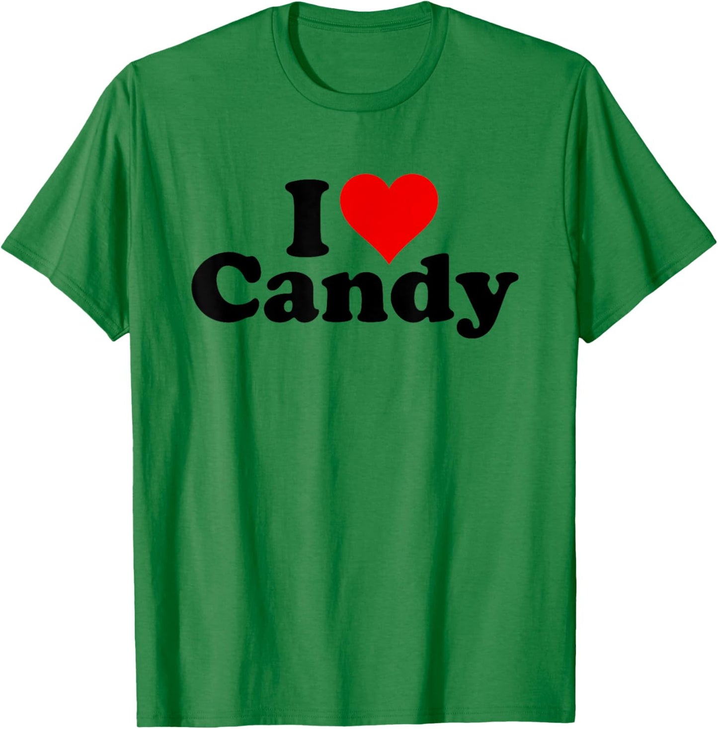 I Love Heart Candy T-Shirt - T-Shirt | Irish Green