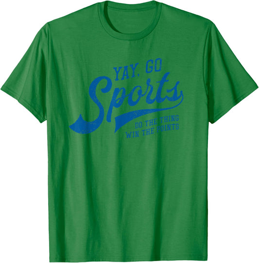 Yay Go Sports! Vintage Funny Sports T-Shirt - T-Shirt | Irish Green
