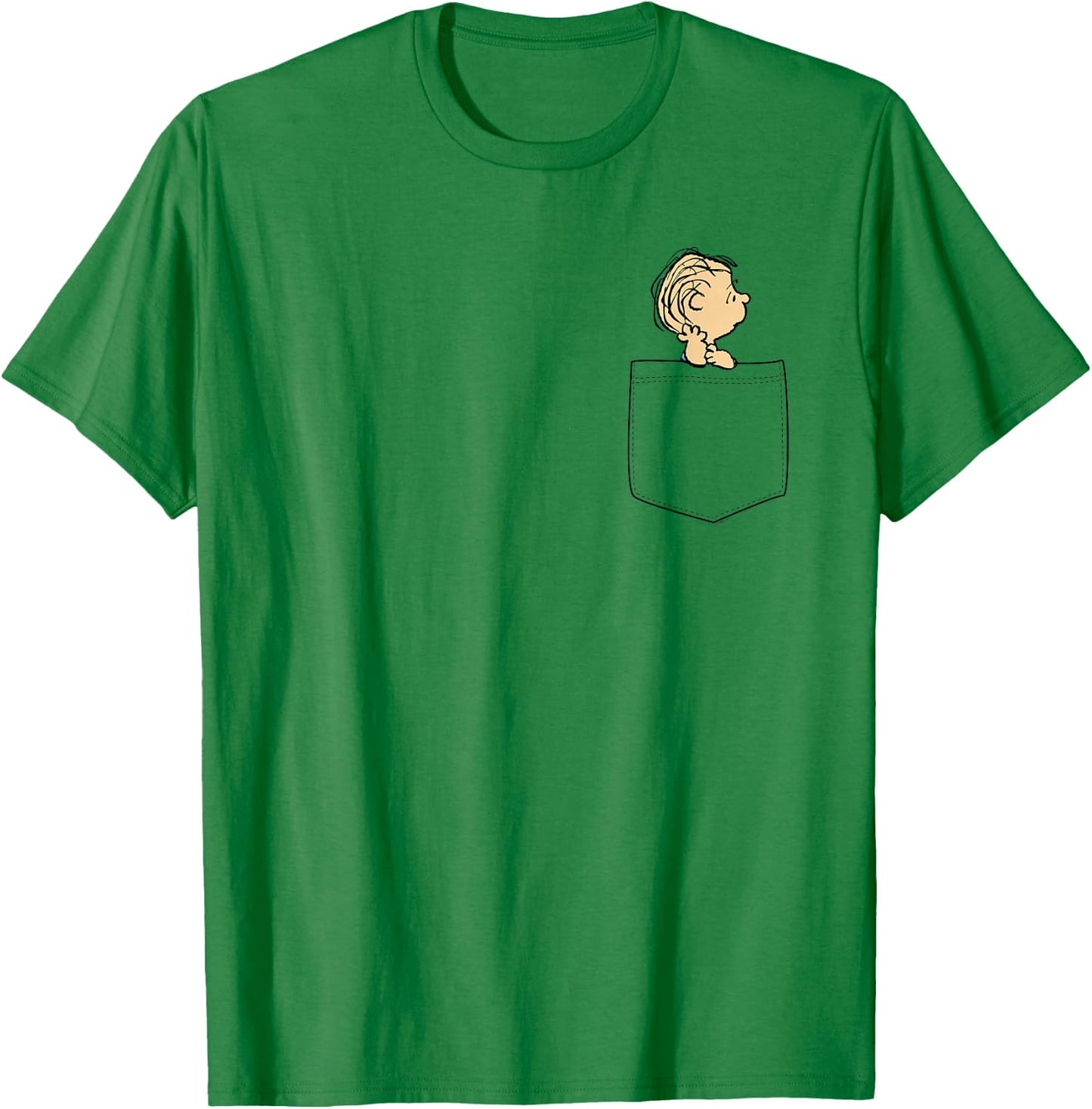 Peanuts Linus Faux Pocket T-Shirt - T-Shirt | Irish Green