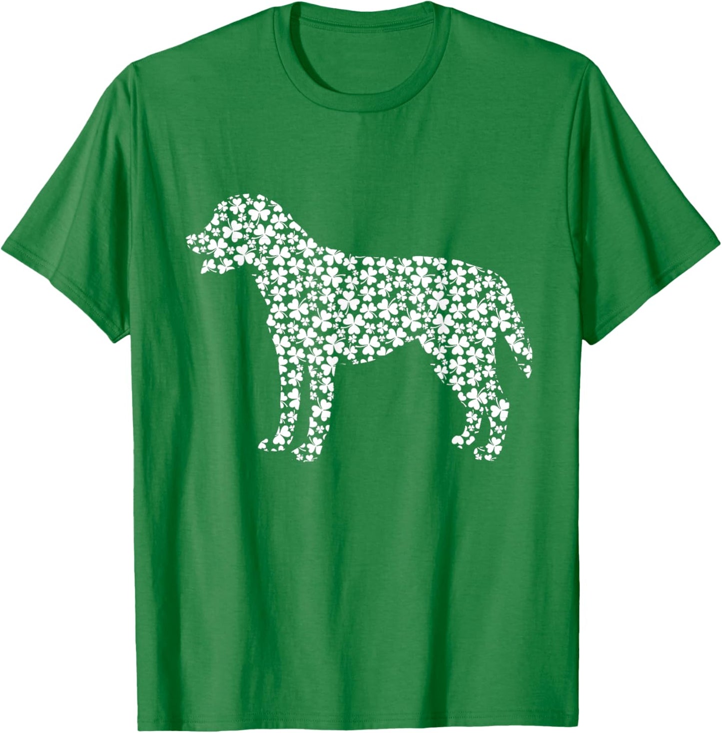 Labrador Retriever Dog Cute Shamrock St Patricks Day Men Women Kids T-Shirt - T-Shirt | Irish Green