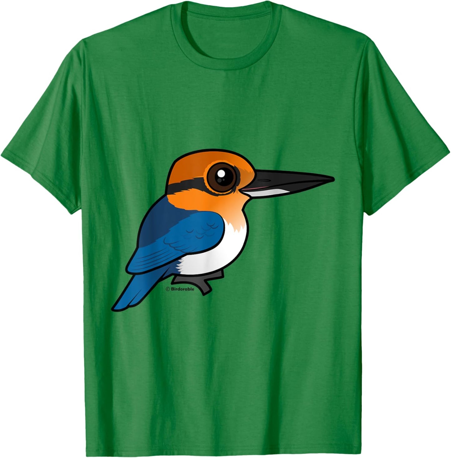 Birdorable Guam Kingfisher Bird Extinct in the Wild T-Shirt - T-Shirt | Irish Green