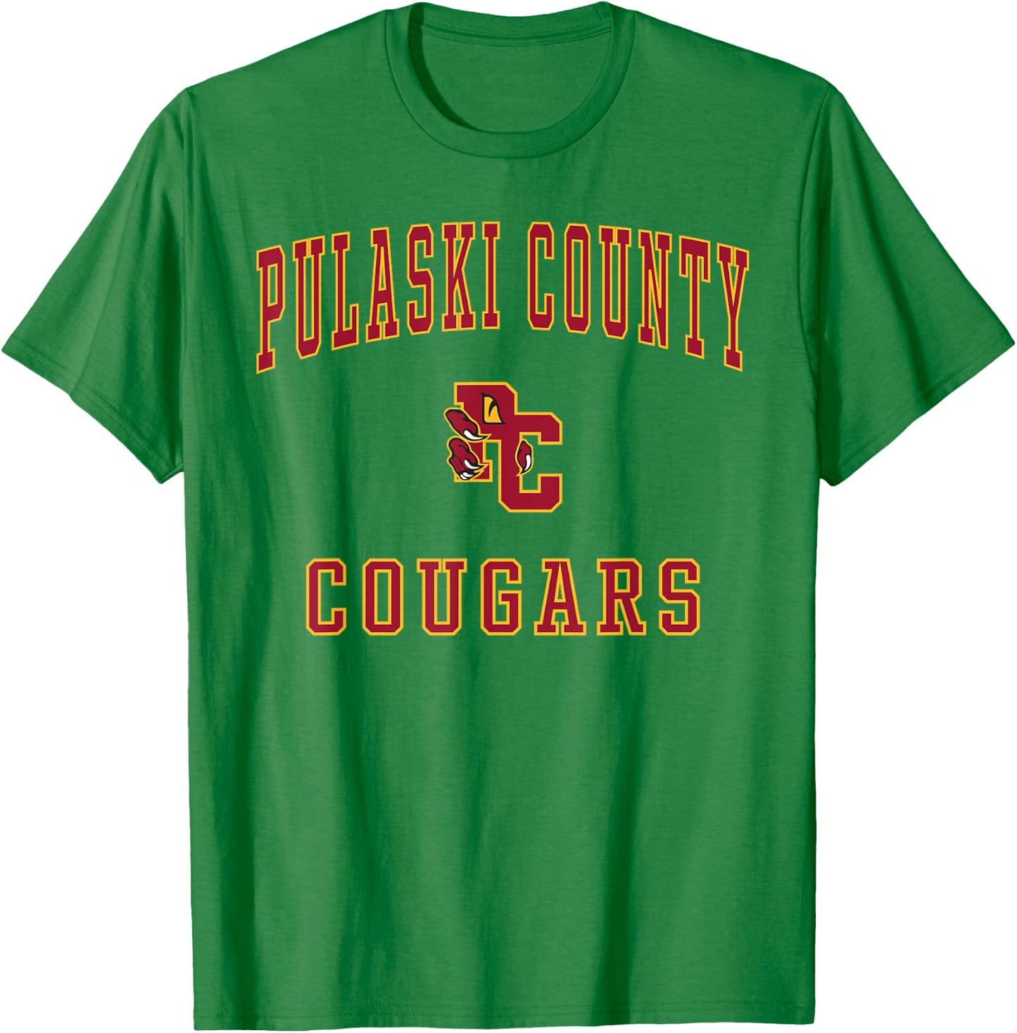 Pulaski County High School Cougars T-Shirt - T-Shirt | Irish Green