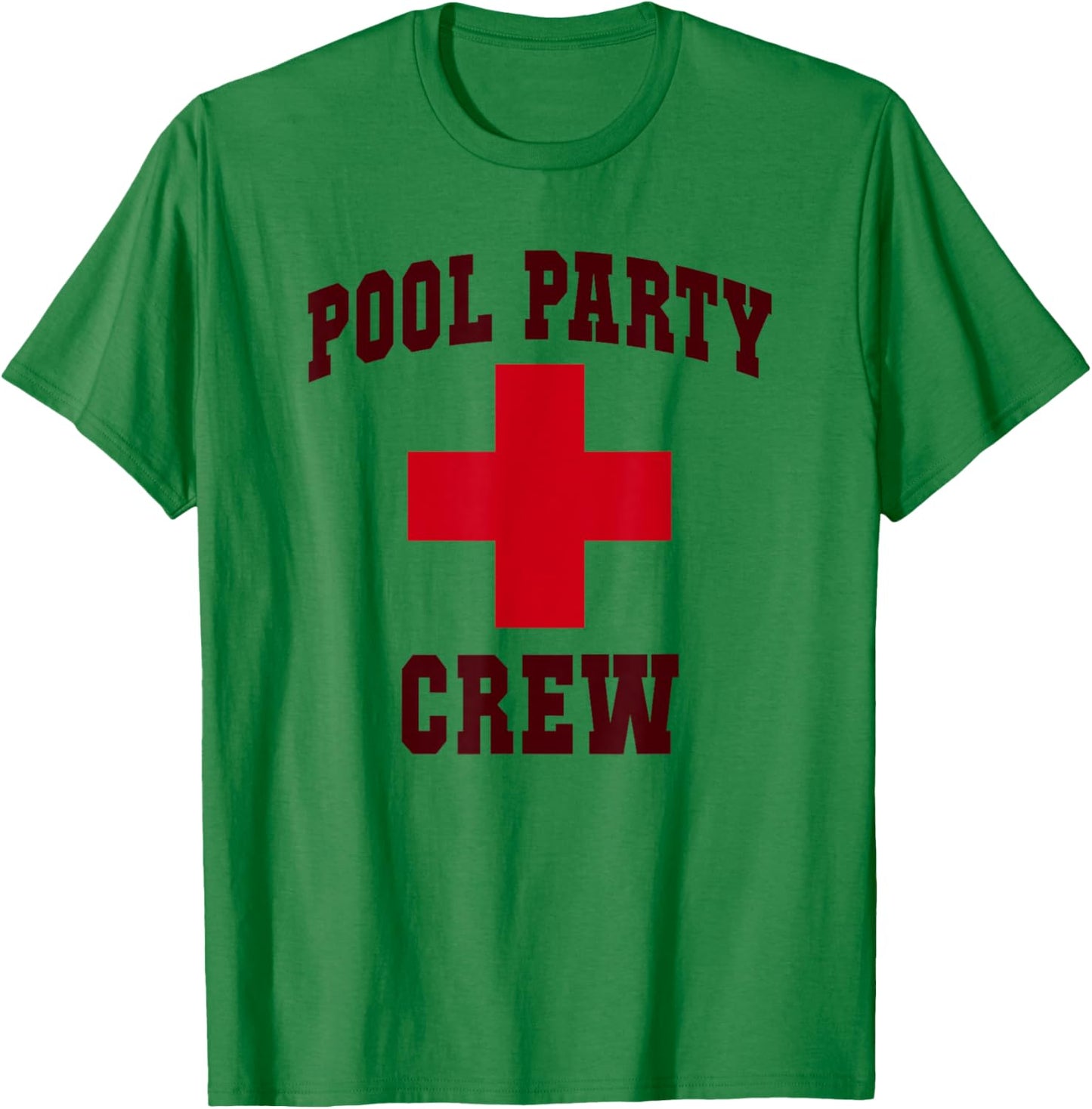 Funny POOL PARTY CREW Girl Camp Lifeguards Swim Trip T-Shirt - T-Shirt | Irish Green