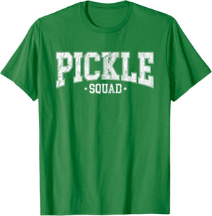 Pickle Squad Pickle Cucumber Vegan Design Men Kids T-Shirt - T-Shirt | Irish Green