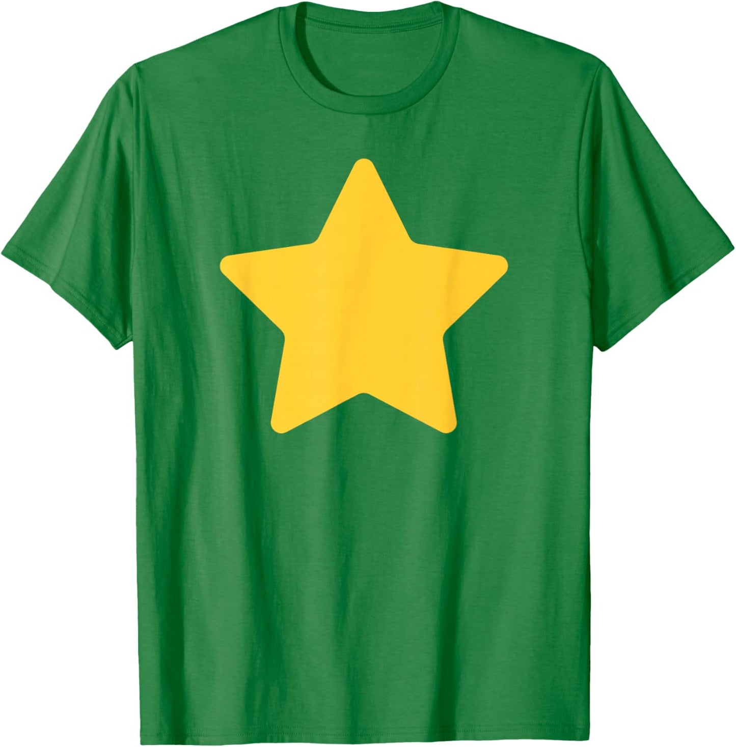 Classic Big Yellow Star Graphic on Front for Kids T-Shirt - T-Shirt | Irish Green