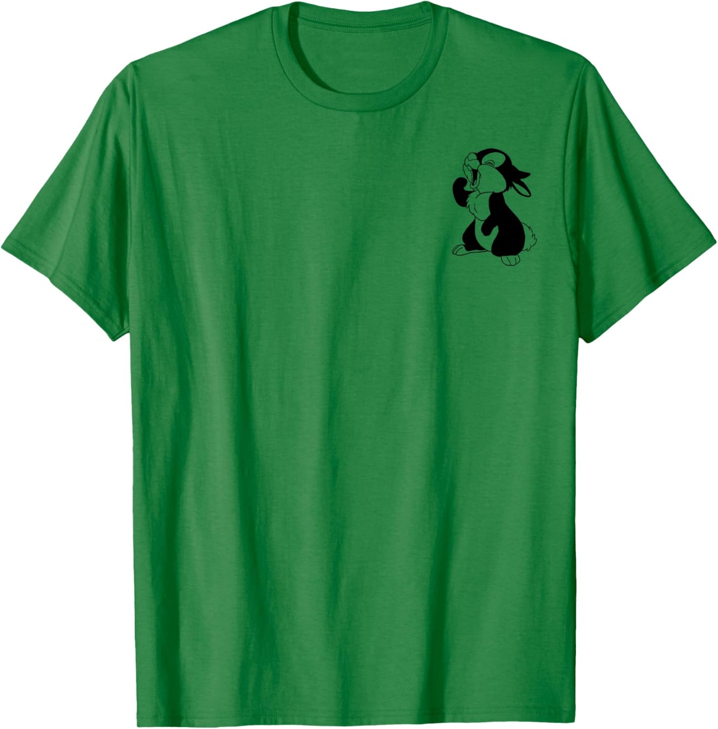 Disney Bambi Thumper Left Chest Vintage Bunny Icon T-Shirt - T-Shirt | Irish Green
