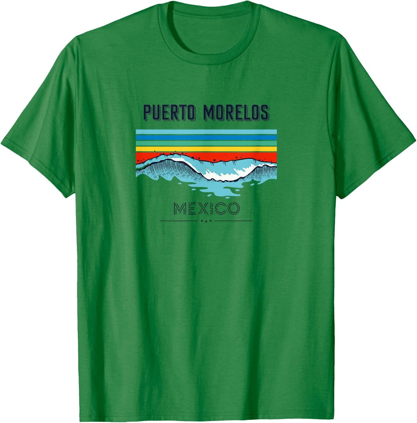 Puerto Morelos Souvenir - Mexico Reminder T-Shirt - T-Shirt | Irish Green