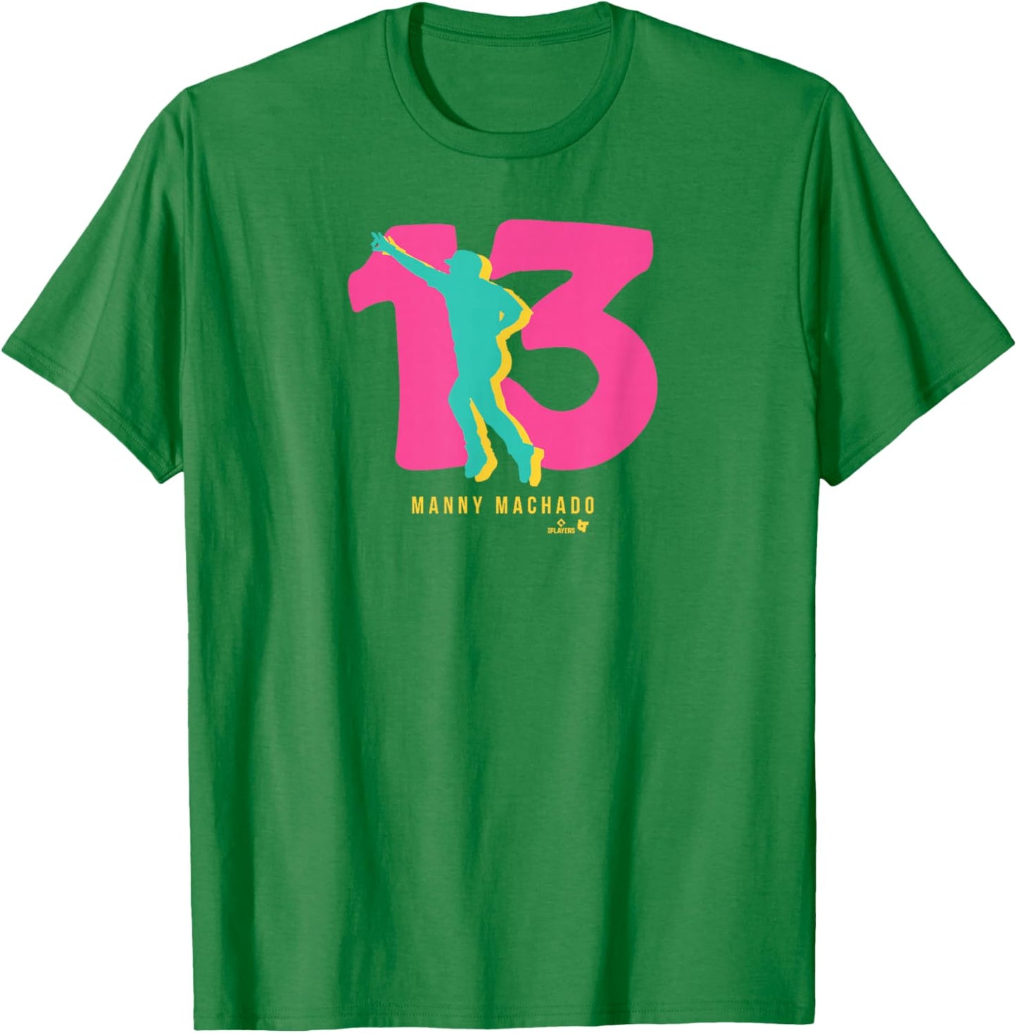 Manny Machado 13: San Diego - San Diego Baseball T-Shirt - T-Shirt | Irish Green