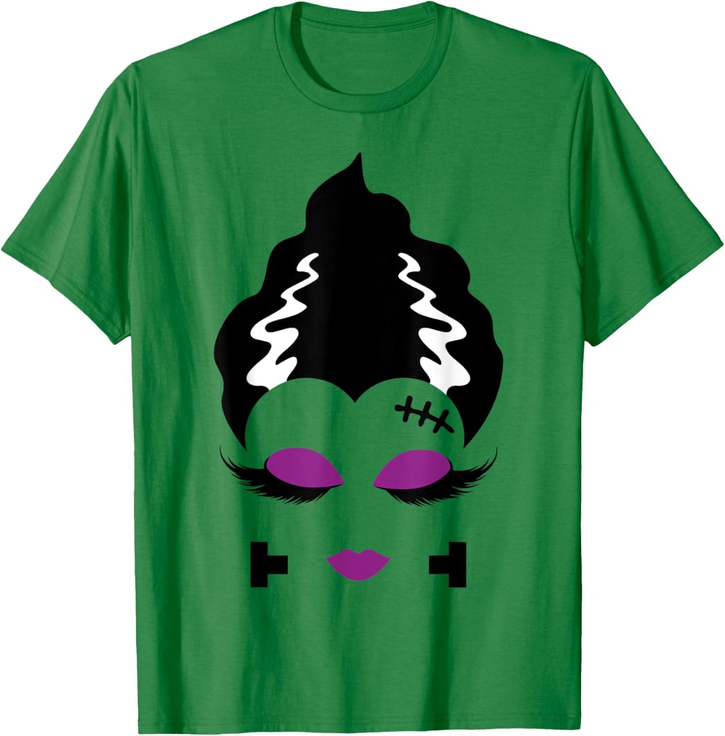 Bride of Frankenstein Monster Halloween Costume T-Shirt - T-Shirt | Irish Green