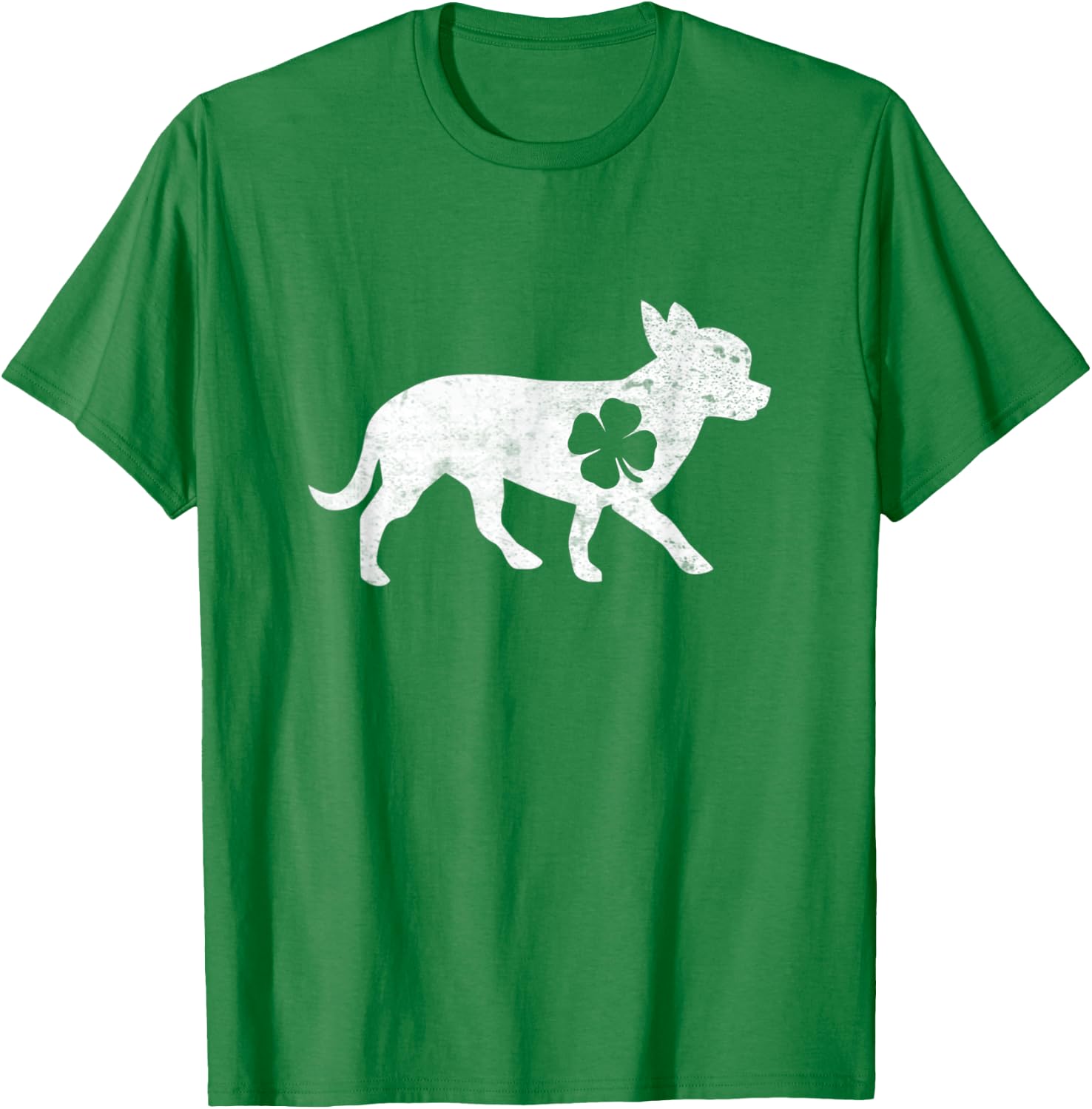 Chihuahua Dog Four-Leaf-Clover Irish Patricks Day Gift Men Women Kids T-Shirt - T-Shirt | Irish Green