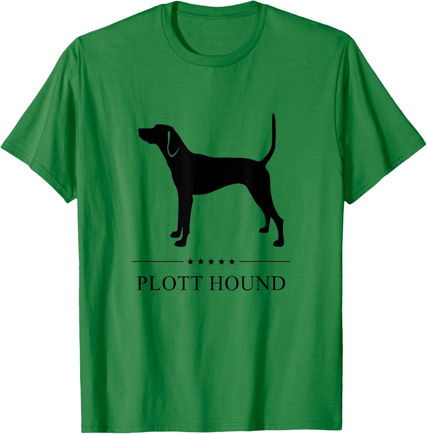 Plott Hound Black Silhouette T-Shirt - T-Shirt | Irish Green