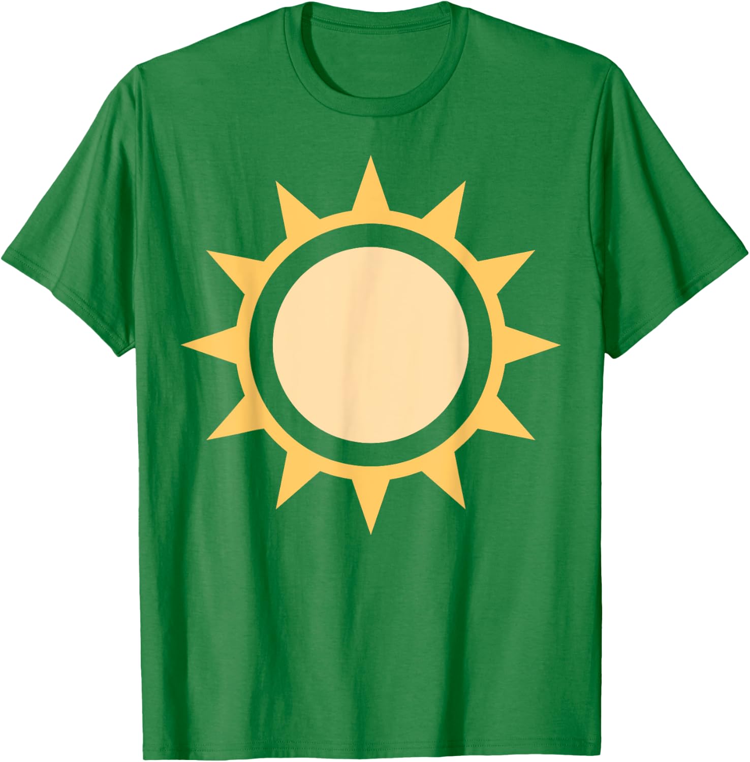 Sun Simple Sun Icon Design For Sunshine Summer Fun T-Shirt - T-Shirt | Irish Green