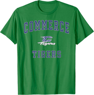 Commerce High School Tigers T-Shirt - T-Shirt | Irish Green