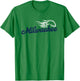 Milwaukee Baseball Vintage Minimalist Retro Baseball Lover T-Shirt - T-Shirt | Irish Green