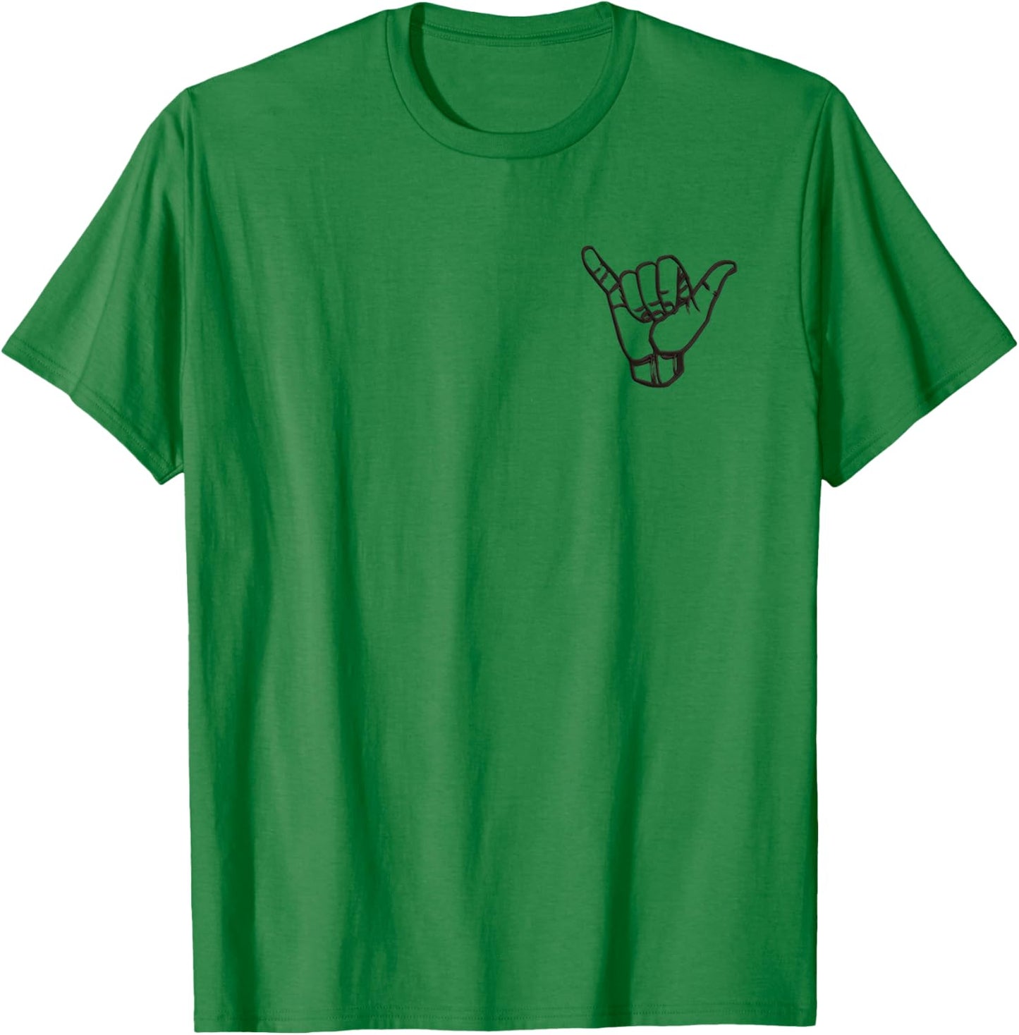 Shaka Sign Hang Good Vibes Retro Loose Hawaii Surfing T-Shirt - T-Shirt | Irish Green