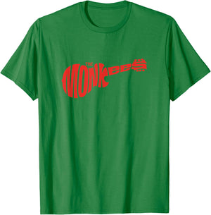 The Monkees Classic Red Guitar Logo White T-Shirt - T-Shirt | Irish Green