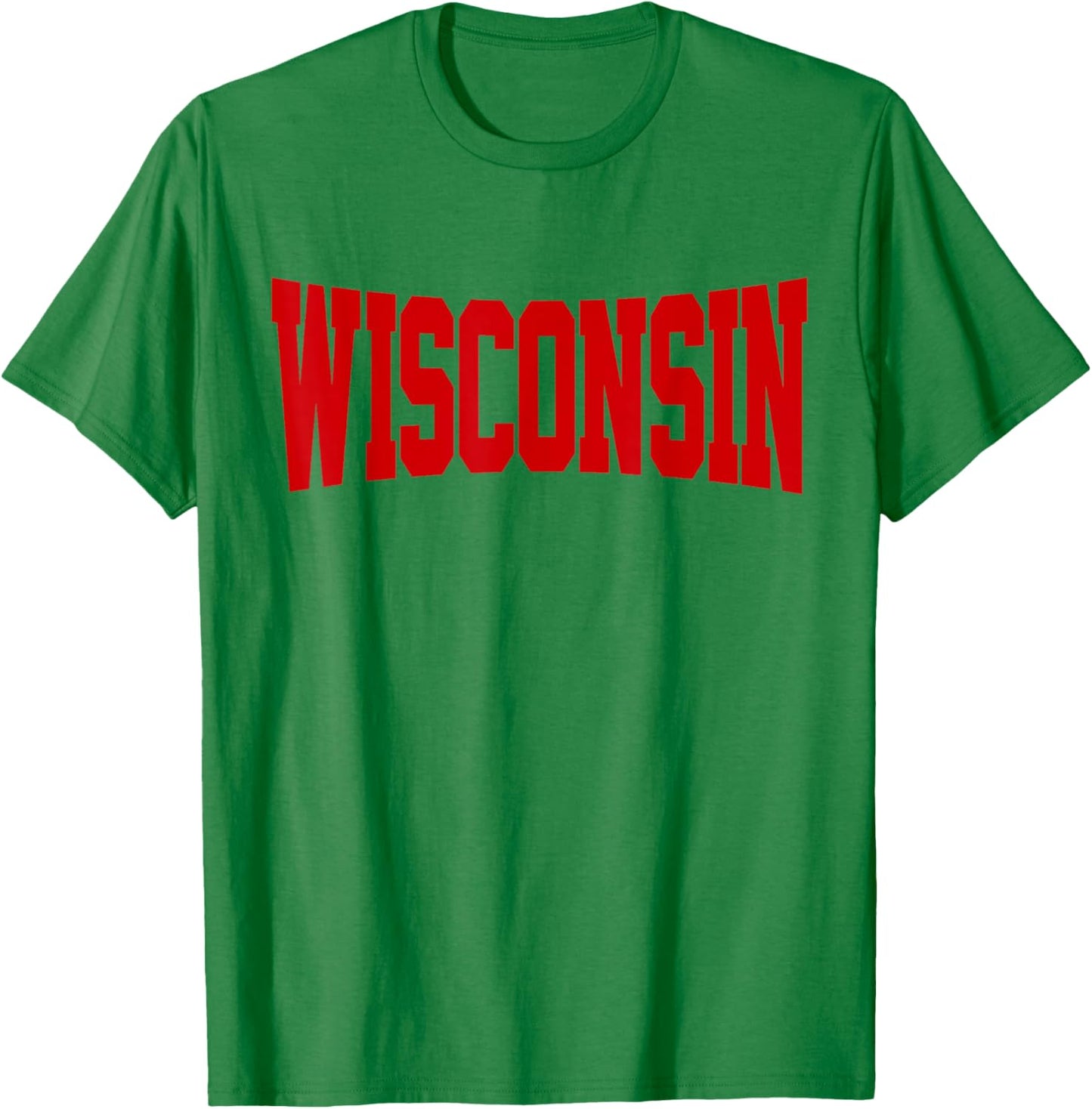 Vintage Wisconsin Wisconsin Red Retro T-Shirt - T-Shirt | Irish Green