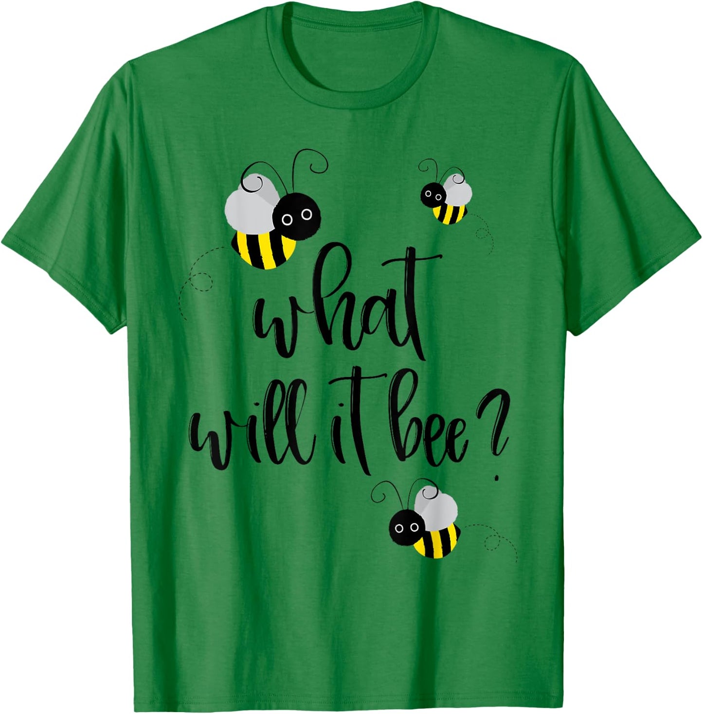 What Will It Bee Shirt Gender Reveal He or She Boy Girl T-Shirt - T-Shirt | Irish Green
