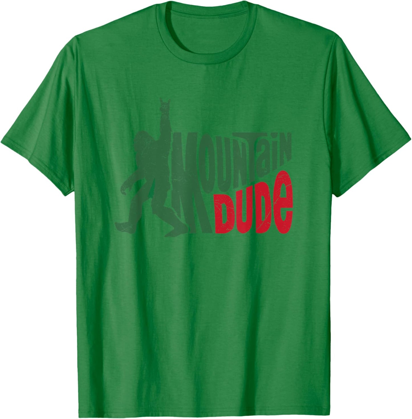 Mountain Dude Funny Bigfoot Sasquatch Hiking T-Shirt - T-Shirt | Irish Green
