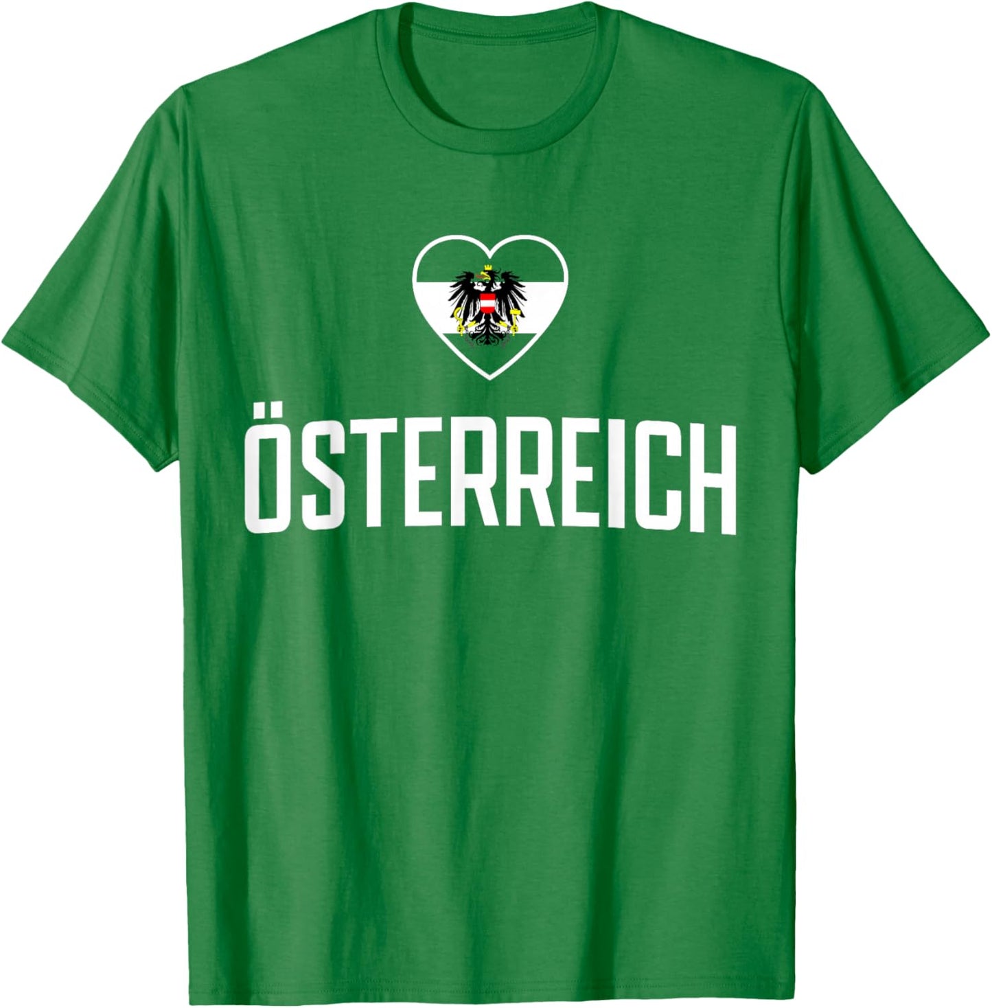 Österreich Flagge Adler für Fan T-Shirt - T-Shirt | Irish Green