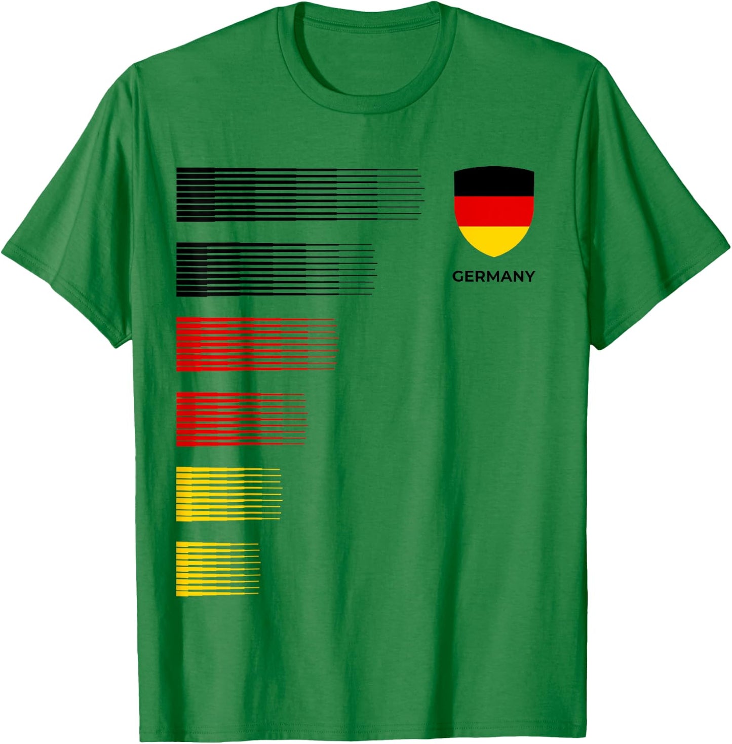 Germany Flag Emblem Patriotic German National Pride T-Shirt - T-Shirt | Irish Green