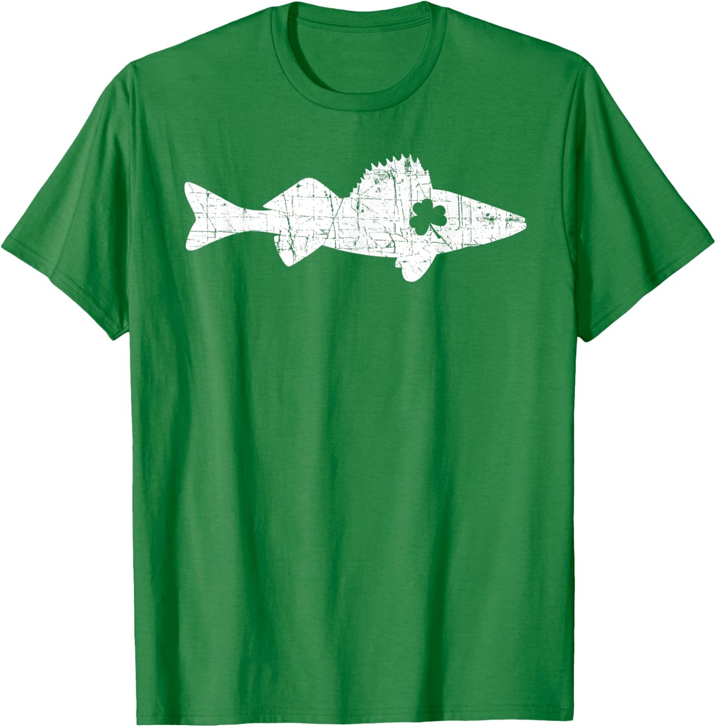 Walleye Fishing St. Patrick Day Fishermen T-Shirt - T-Shirt | Irish Green